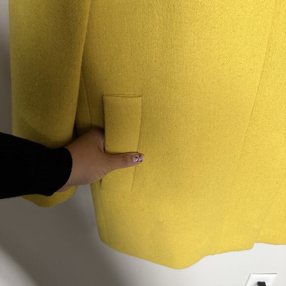 J. Crew Mustard Pea Coat for Women - Picture 4 of 10
